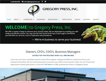 Tablet Screenshot of gregorypress.com